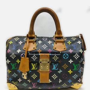 Louis Vuitton Hand Bag Speedy 30 Black Mono